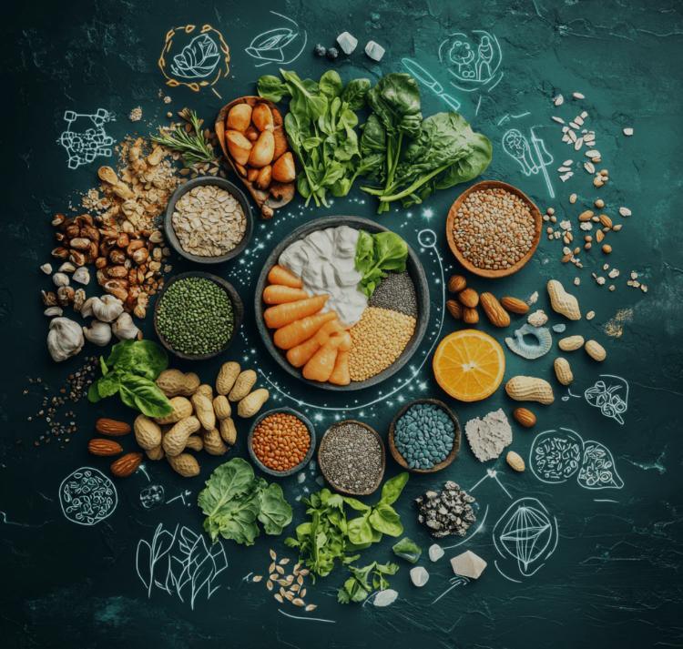 Nahrungsergänzungsmittel mit Vitaminen, Mineralstoffen und Proteinpulvern für Gesundheit und Fitness