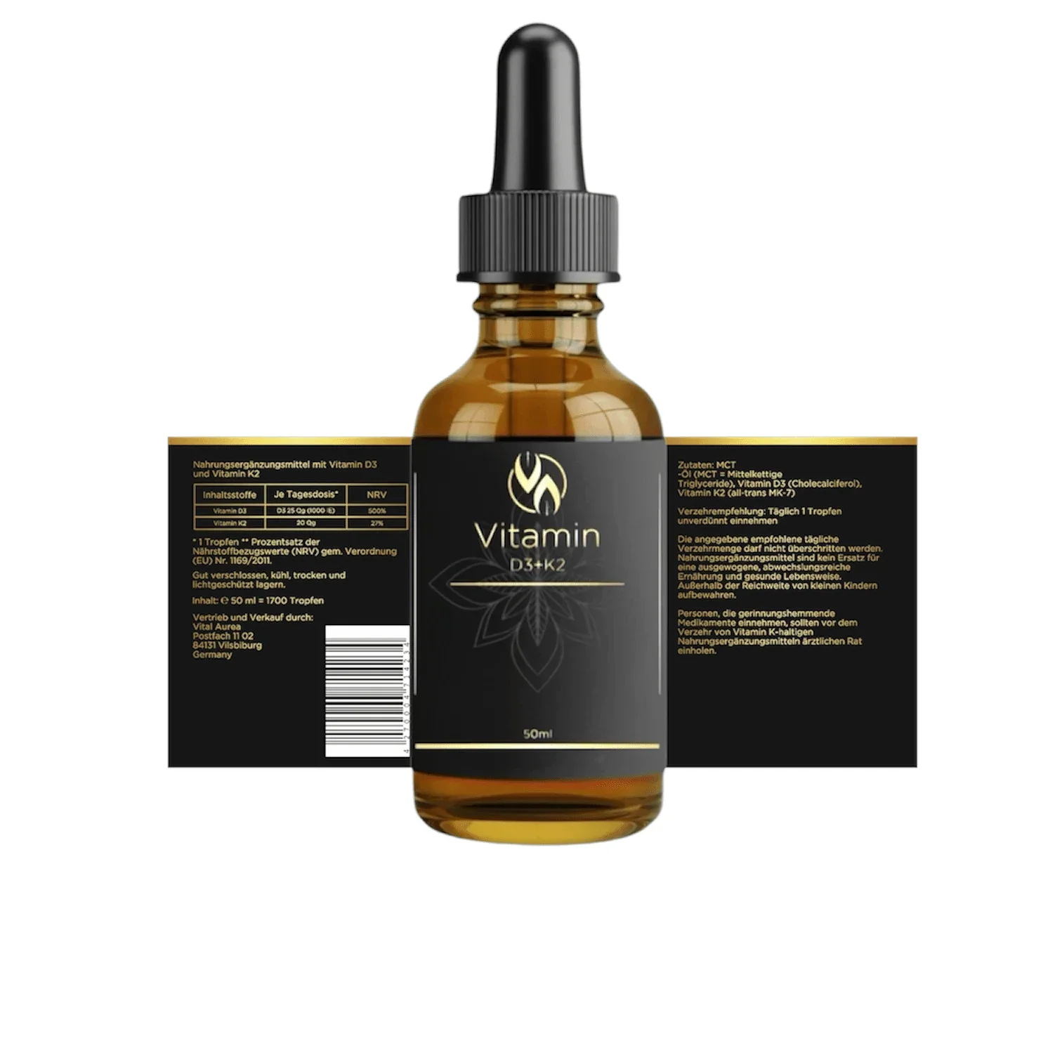 Vitamin D3+K2 - Vital Aurea