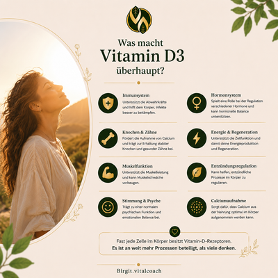 Vitamin D3 Wirkung: Immunsystem, Knochen, Hormone & Energie – Gesundheit & Wohlbefinden fördern